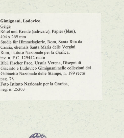 Rückseite von Istituto Nazionale per la Grafica [https://www.deutsche-digitale-bibliothek.de/content/lizenzen/rv-ez/] Geige - , bh463168_recto. Foto.