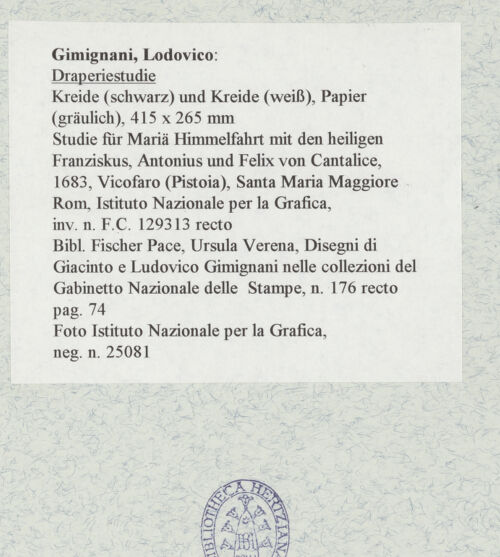 Rückseite von Istituto Nazionale per la Grafica [https://www.deutsche-digitale-bibliothek.de/content/lizenzen/rv-ez/] Draperiestudie - , bh463520_recto. Foto.