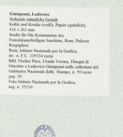 Rückseite von Istituto Nazionale per la Grafica [https://www.deutsche-digitale-bibliothek.de/content/lizenzen/rv-ez/] Stehende männliche Gestalt - , bh463541_recto. Foto.