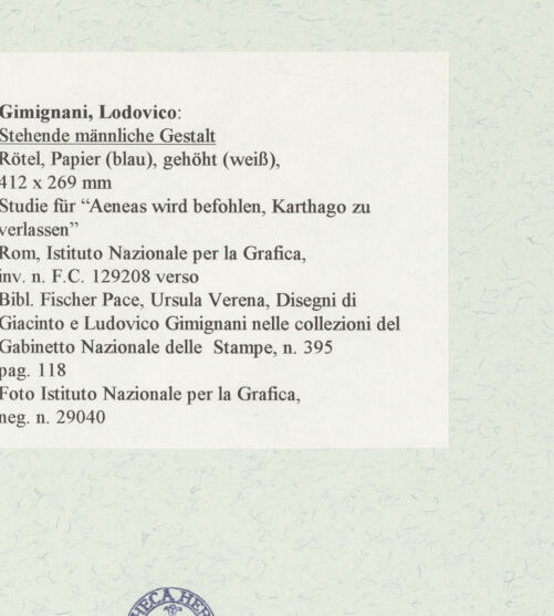 Rückseite von Istituto Nazionale per la Grafica [https://www.deutsche-digitale-bibliothek.de/content/lizenzen/rv-ez/] Stehende männliche Gestalt - , bh463579_recto. Foto.