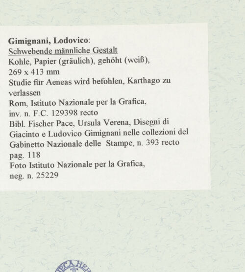 Rückseite von Istituto Nazionale per la Grafica [https://www.deutsche-digitale-bibliothek.de/content/lizenzen/rv-ez/] Schwebende männliche Gestalt - , bh463581_recto. Foto.