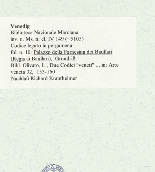 Rückseite von bh464060_recto