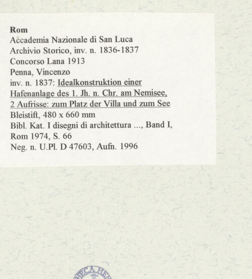 Rückseite von bh465595_recto