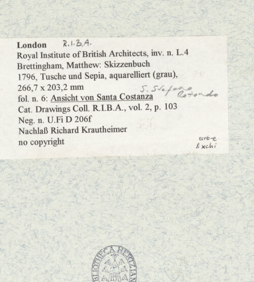 Rückseite von bh466924_recto