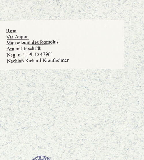 Rückseite von bh466965_recto