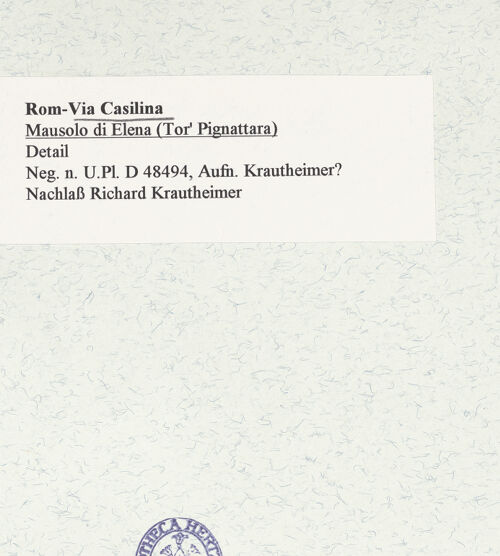 Rückseite von bh467285_recto