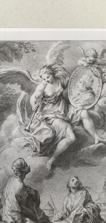 Rückseite von Istituto Nazionale per la Grafica [http://creativecommons.org/publicdomain/mark/1.0/] Allegorie auf den Papst Benedikt XIV. - , bh468829. Foto.