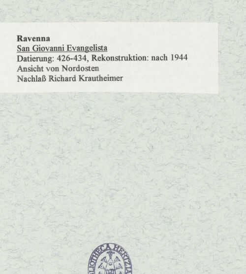Rückseite von unbekannt [https://www.deutsche-digitale-bibliothek.de/content/lizenzen/rv-fz/] San Giovanni EvangelistaAußenbau - Ansicht von Nordosten, bh471554_recto. Foto.