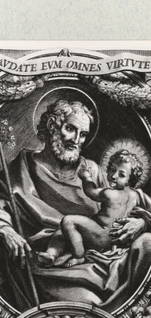 Rückseite von Istituto Nazionale per la Grafica [http://creativecommons.org/publicdomain/mark/1.0/] Der heilige Joseph mit dem Jesuskind - , bh474244. Foto.
