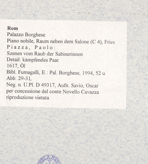 Rückseite von bh476285_recto