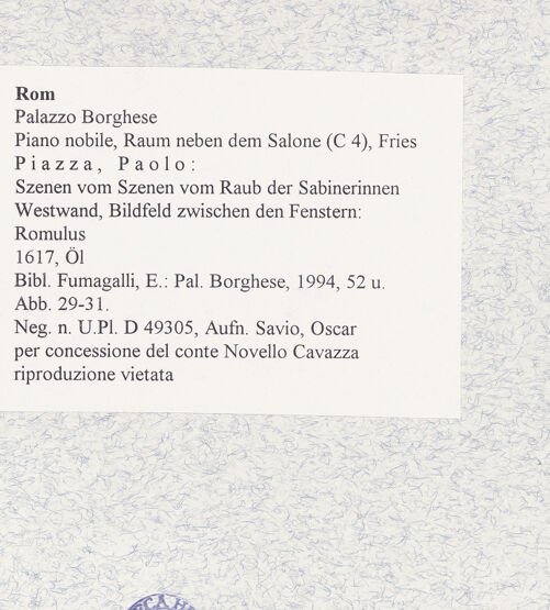 Rückseite von bh476295_recto