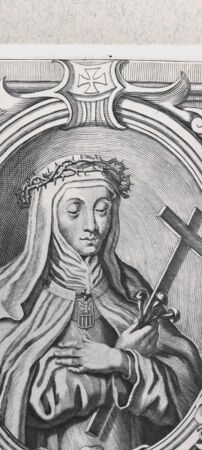 Rückseite von Istituto Nazionale per la Grafica [http://creativecommons.org/publicdomain/mark/1.0/] Bildnis der Marian(n)a von Jesus - , bh476934. Foto.
