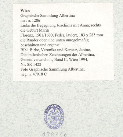 Rückseite von Istituto Nazionale per la Grafica [http://creativecommons.org/publicdomain/mark/1.0/] Die Jungfrau schützt die christlichen Truppen vor den Türken - , bh478349_recto. Foto.