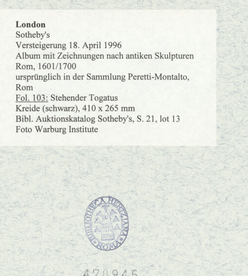 Rückseite von bh478945_recto