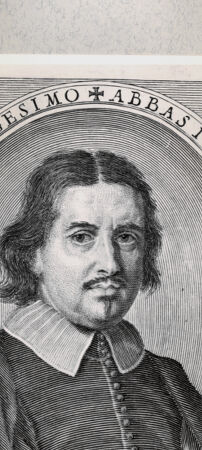 Rückseite von Istituto Nazionale per la Grafica [http://creativecommons.org/publicdomain/mark/1.0/] Bildnis des Abtes Giovanni Francesco Raimondi - , bh479888. Foto.