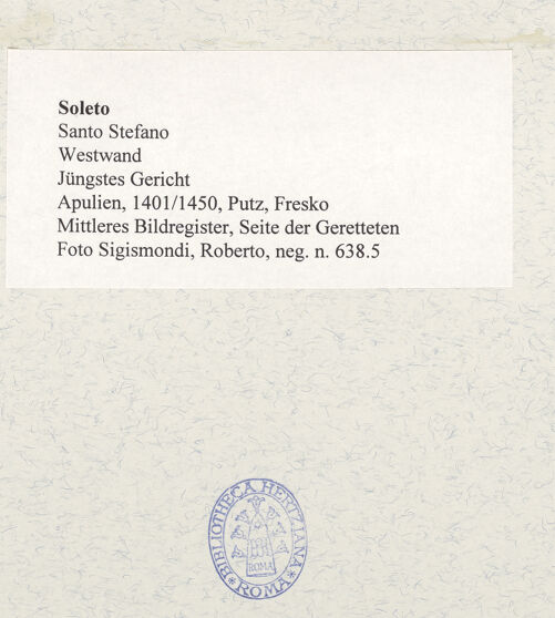 Rückseite von Sigismondi, Roberto [http://creativecommons.org/licenses/by-nc-sa/4.0/] Jüngstes Gericht - Paradies, bh483090_recto. Foto: Sigismondi, Roberto.