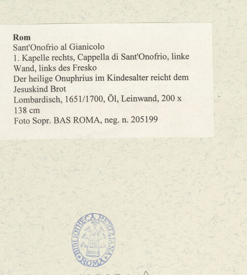 Rückseite von bh485974_recto