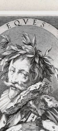 Rückseite von Istituto Nazionale per la Grafica [http://creativecommons.org/publicdomain/mark/1.0/] Der Dichter Giovanni Battista Marino - , bh486844. Foto.