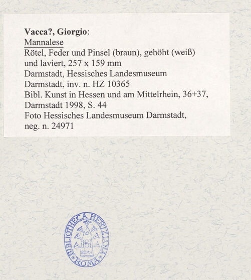 Rückseite von Hessisches Landesmuseum Darmstadt [https://www.deutsche-digitale-bibliothek.de/content/lizenzen/rv-ez/] Mannalese - , bh488731_recto. Foto.