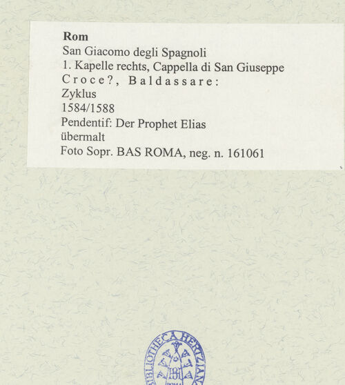 Rückseite von Sopr. BAS ROMA [https://www.deutsche-digitale-bibliothek.de/content/lizenzen/rv-ez/] Pendentif: Der Prophet Elias - , bh488741_recto. Foto.