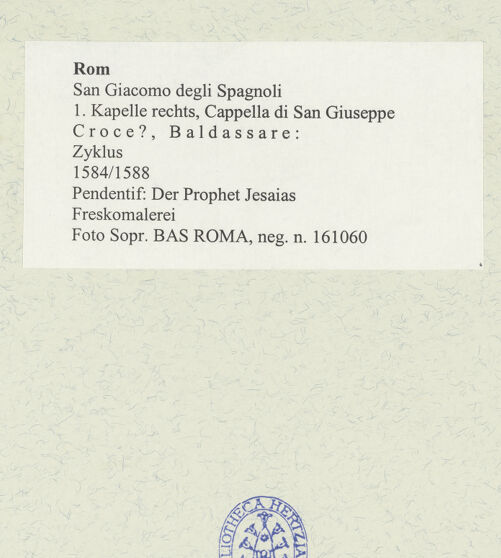 Rückseite von Sopr. BAS ROMA [https://www.deutsche-digitale-bibliothek.de/content/lizenzen/rv-ez/] Pendentif: Der Prophet Jesaias - , bh488745_recto. Foto.