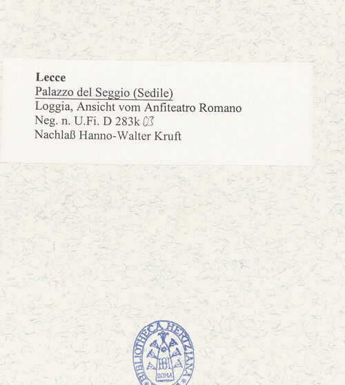 Rückseite von bh490438_recto