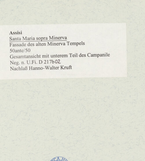 Rückseite von bh490551_recto