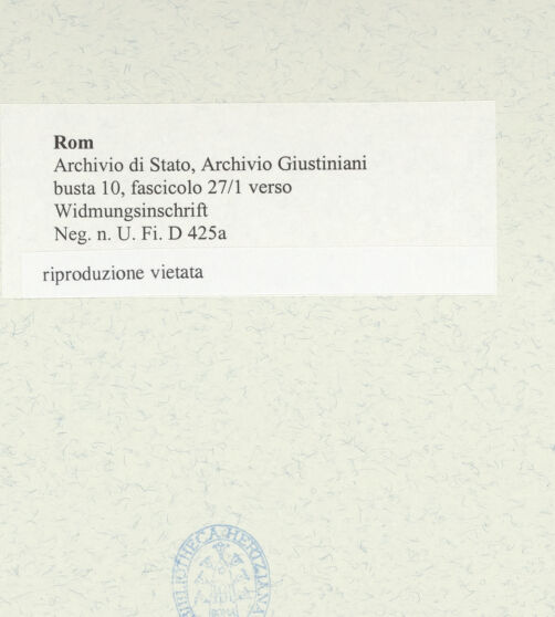 Rückseite von bh490890_recto