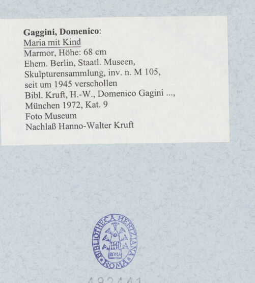 Rückseite von bh492441_recto