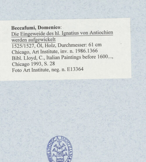 Rückseite von bh492467_recto