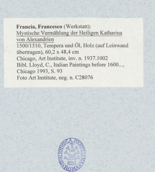 Rückseite von bh492473_recto