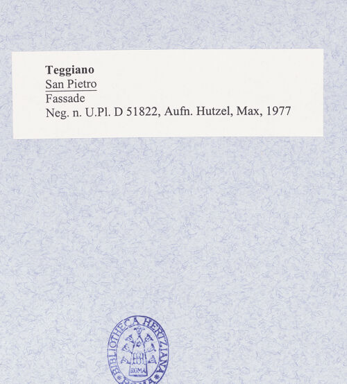 Rückseite von Bibliotheca Hertziana [https://www.deutsche-digitale-bibliothek.de/content/lizenzen/rv-fz/] San PietroWestfassade und Portikus - Ansicht von Nordwesten, bh492647_recto. Foto: Hutzel, Max.