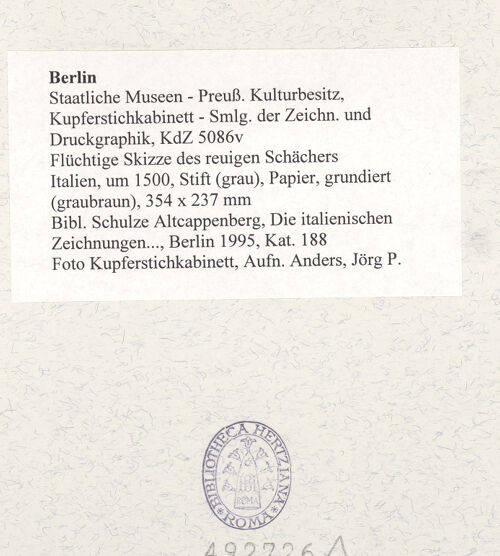 Rückseite von Kupferstichkabinett [https://www.deutsche-digitale-bibliothek.de/content/lizenzen/rv-ez/] Flüchtige Skizze des reuigen Schächers - , bh492726_recto. Foto: Anders, Jörg P..