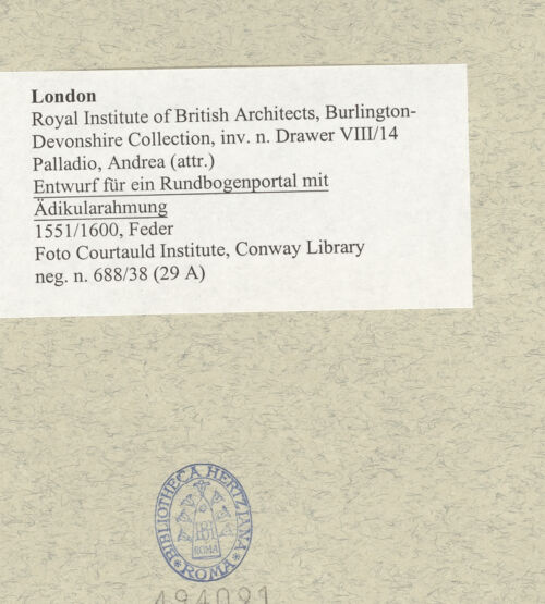 Rückseite von bh494091_recto