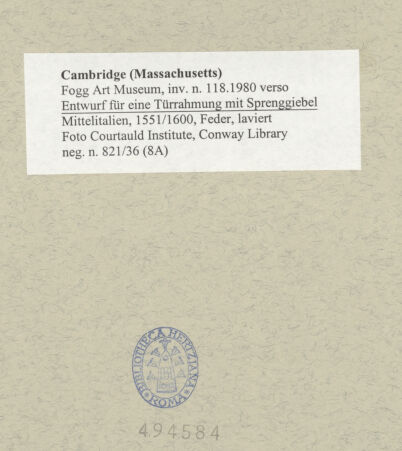 Rückseite von bh494584_recto