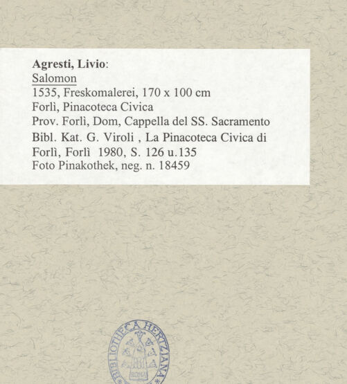 Rückseite von Pinacoteca Civica [https://www.deutsche-digitale-bibliothek.de/content/lizenzen/rv-ez/] ProphetenzyklusSalomon - , bh495242_recto. Foto.