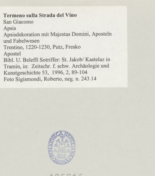 Rückseite von bh495715_recto