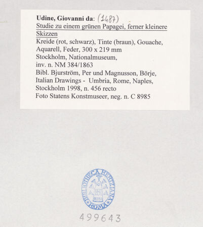 Rückseite von bh499643_recto