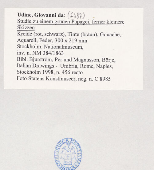 Rückseite von bh499643_recto