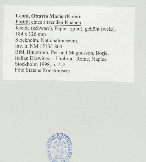 Rückseite von bh499697_recto