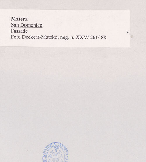 Rückseite von Deckers-Matzko [https://www.deutsche-digitale-bibliothek.de/content/lizenzen/rv-ez/] San DomenicoWestfassade - Teilansicht, bh500022_recto. Foto: Deckers-Matzko, Renate J..