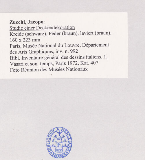 Rückseite von Réunion des Musées Nationaux [https://www.deutsche-digitale-bibliothek.de/content/lizenzen/rv-ez/] Studie einer Deckendekoration - , bh502913_recto. Foto.