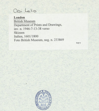 Rückseite von British Museum [https://www.deutsche-digitale-bibliothek.de/content/lizenzen/rv-ez/] Rückseite, Ein Mann zähmt ein wildes Pferd - , bh505517_recto. Foto.