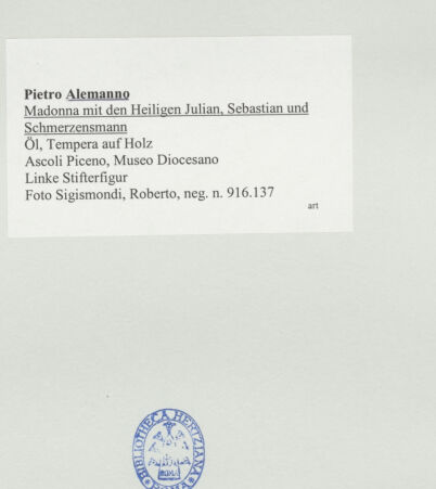 Rückseite von Sigismondi, Roberto [https://www.deutsche-digitale-bibliothek.de/content/lizenzen/rv-fz/] Schmerzensmann - Linke Stifterfigur, bh506966_recto. Foto: Sigismondi, Roberto.