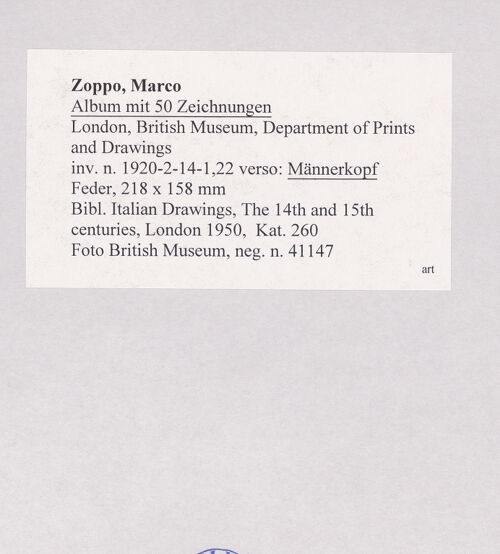 Rückseite von bh509264_recto