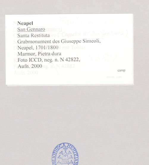 Rückseite von ICCD [https://www.deutsche-digitale-bibliothek.de/content/lizenzen/rv-ez/] Denkmal des Domherren Giuseppe Simiolio (gest. 1779) - Gesamtansicht, bh510341_recto. Foto.