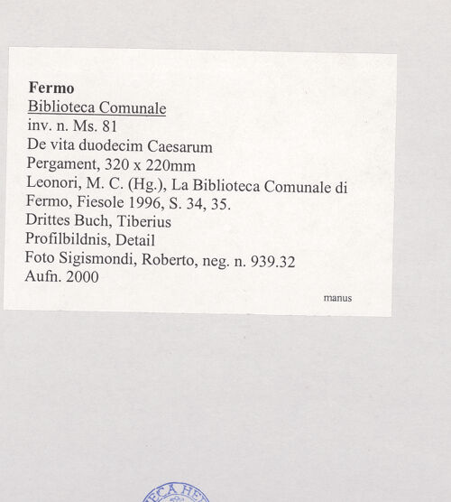 Rückseite von bh510822_recto