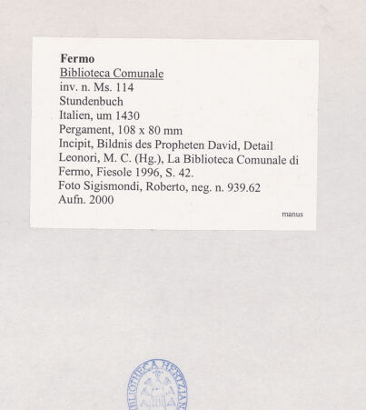 Rückseite von bh510837_recto