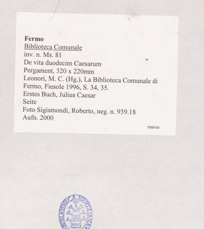 Rückseite von bh510907_recto