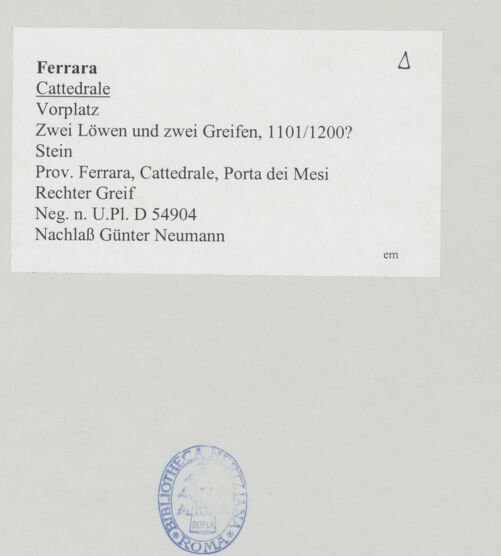 Rückseite von bh510943_recto